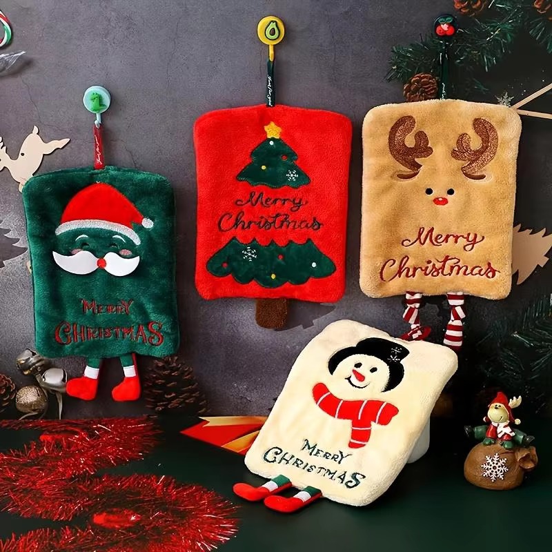 Home Bathroom Design - Toalha de Mão de Natal em