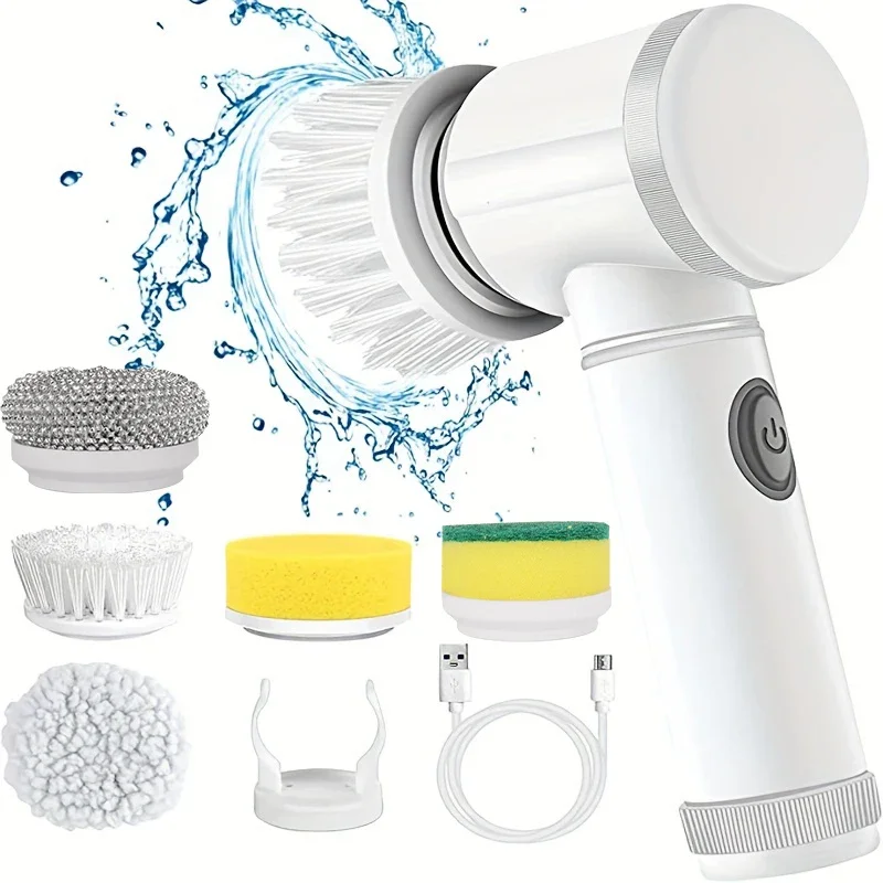 Home Bathroom Cleaning Machine - Purificador rotativo elétrico sem fio com