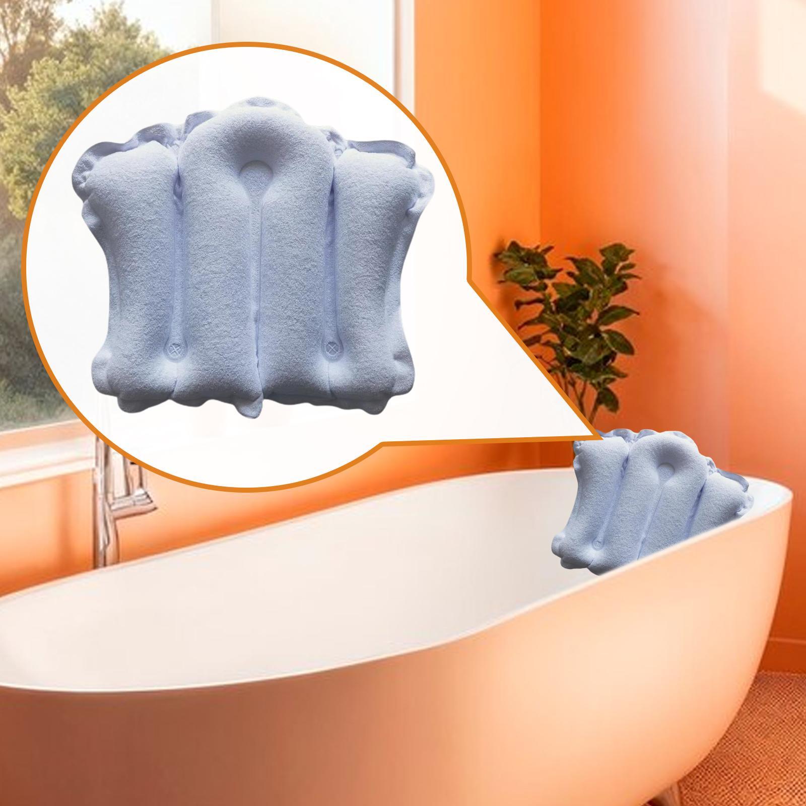 Bathtub Pillow Inflatable - Travesseiro de banho inflável, à prova