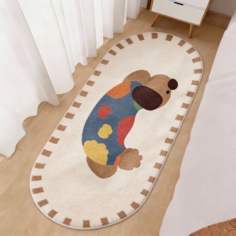 Home Bathroom Cleaning Machine - Tapete VIKAMA de Lã Sintética com