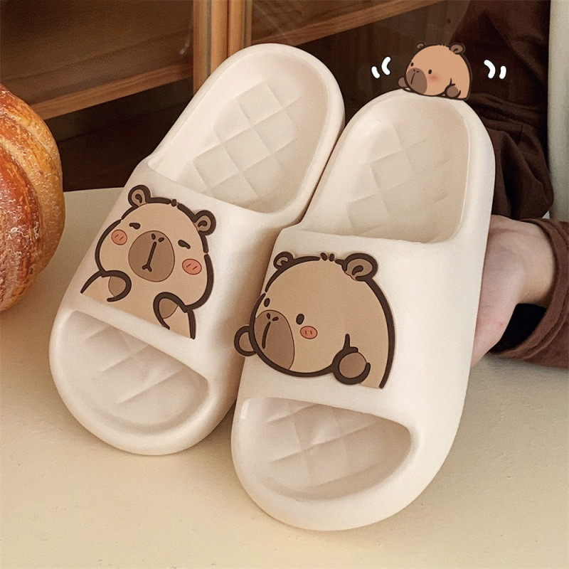 Your Home Bathroom - Chinelos Femininos de Capivara Fofos, Antiderrapantes,