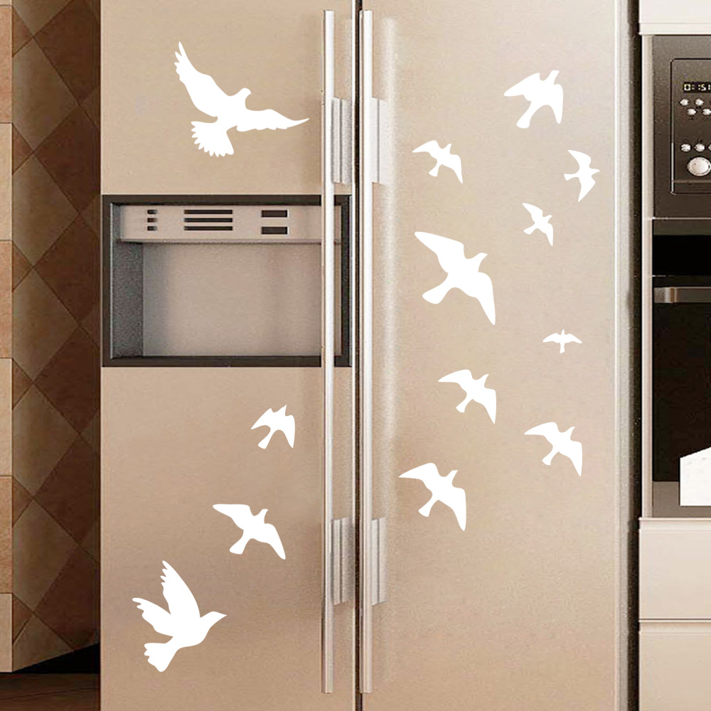 Home Bathroom Wall Tiles - Adesivos de parede com 12 pássaros,