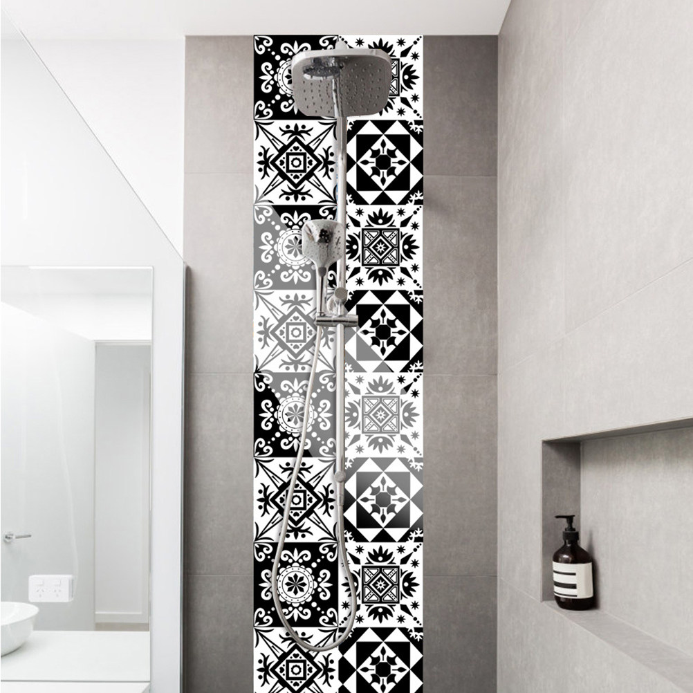 Home Bathroom Wall Tiles - 10 Peças Adesivos Decorativos de Parede