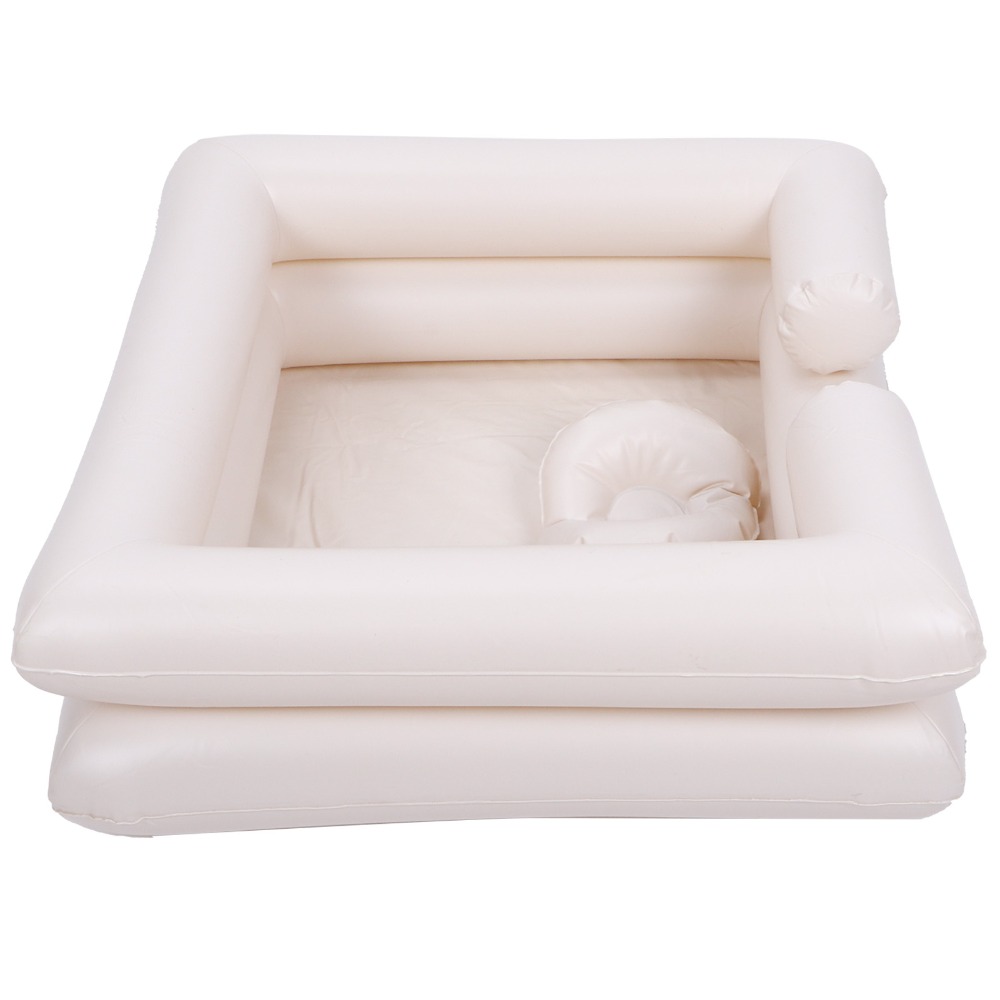 Bathtub Pillow Inflatable - Bacia Inflável de PVC Branca para