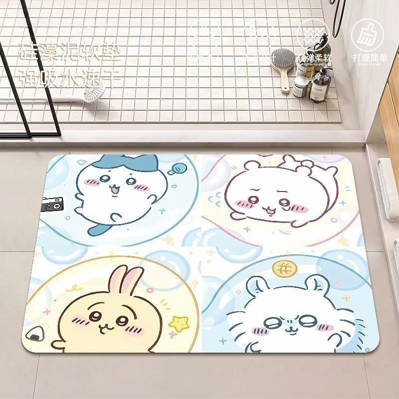 Home Edit Bathroom - Tapete de Banheiro Antiderrapante e Absorvente