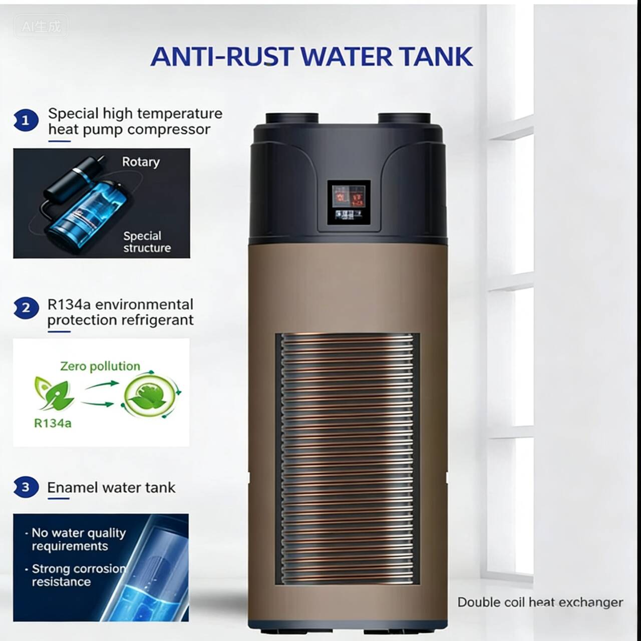 Aquecedor de Água com Bomba de - Home Bathroom Water Heater avaliação e preço
