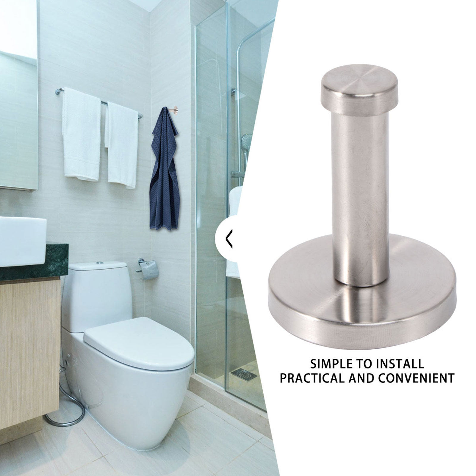 Conjunto de 6 Ganchos de Metal - Home Bathroom Design avaliação e preço