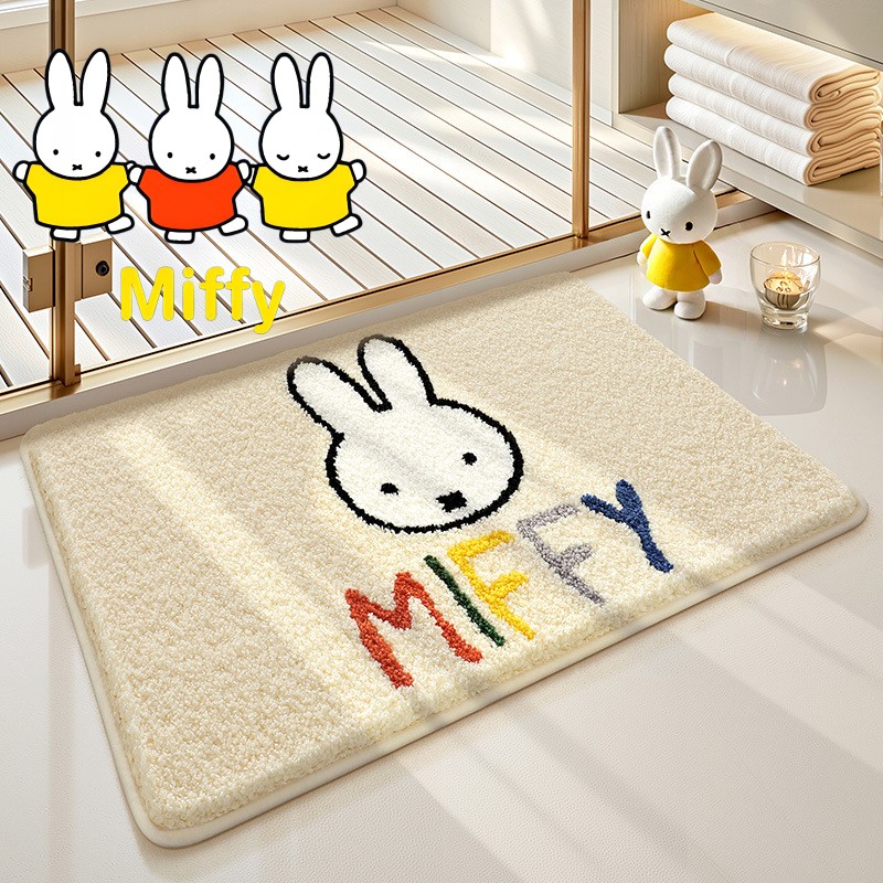 Tapete de Chão Kawaii Miffy, T - Home Edit Bathroom avaliação e preço