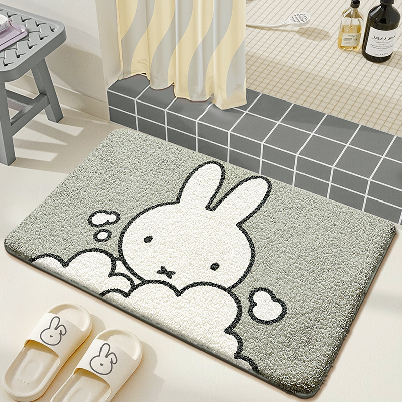 Tapete de Chão Kawaii Miffy, T - Home Edit Bathroom avaliação e preço