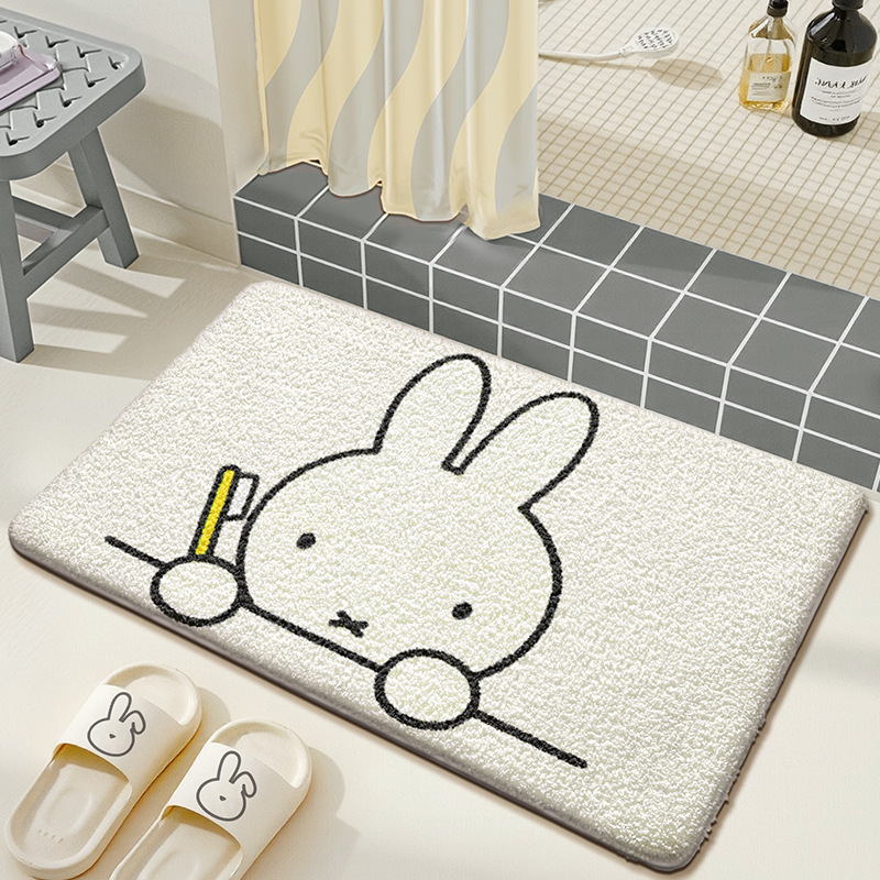 Tapete de Chão Kawaii Miffy, T - Home Edit Bathroom avaliação e preço