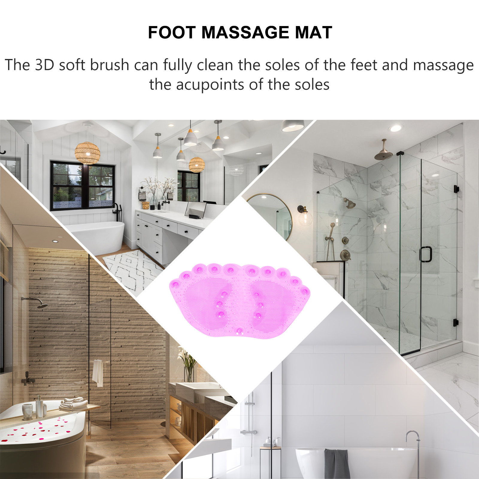 1 Peça Tapete de Massagem para - Home Bathroom Spa avaliação e preço