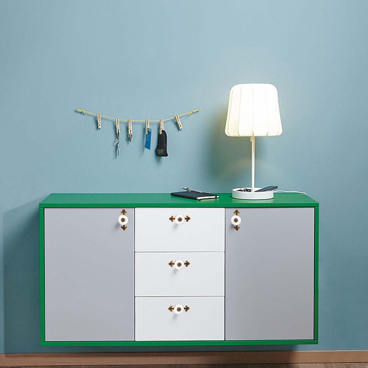 2 Peças de Puxadores Elegantes - Home Hardware Bathroom Cabinets avaliação e preço