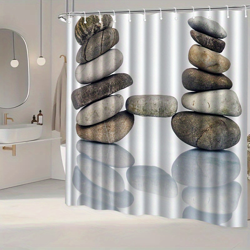 Cortina de Chuveiro Zen Stone  - Home Bathroom Spa avaliação e preço