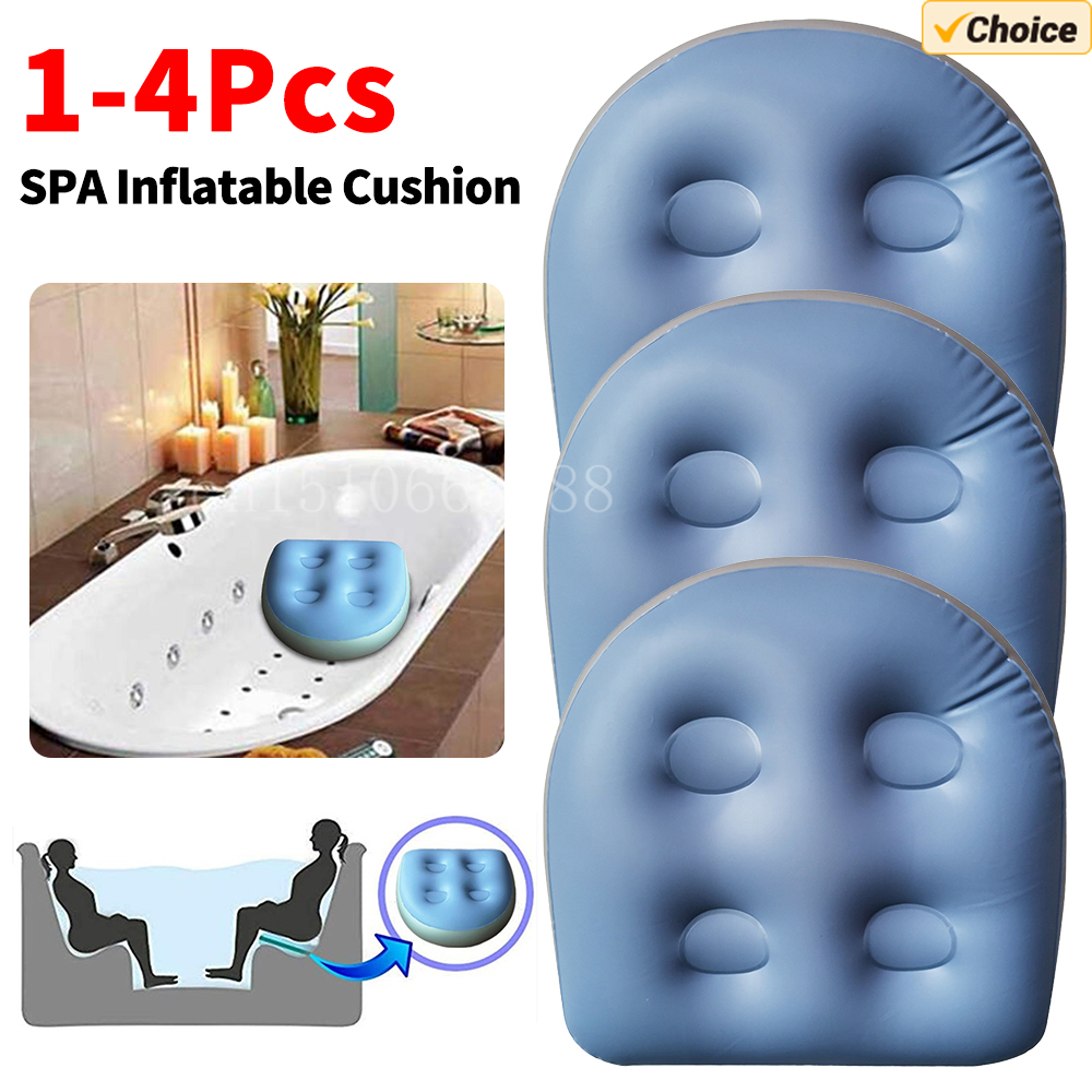 1-4 pces spa almofada inflável - Bathtub Pillow Inflatable avaliação e preço