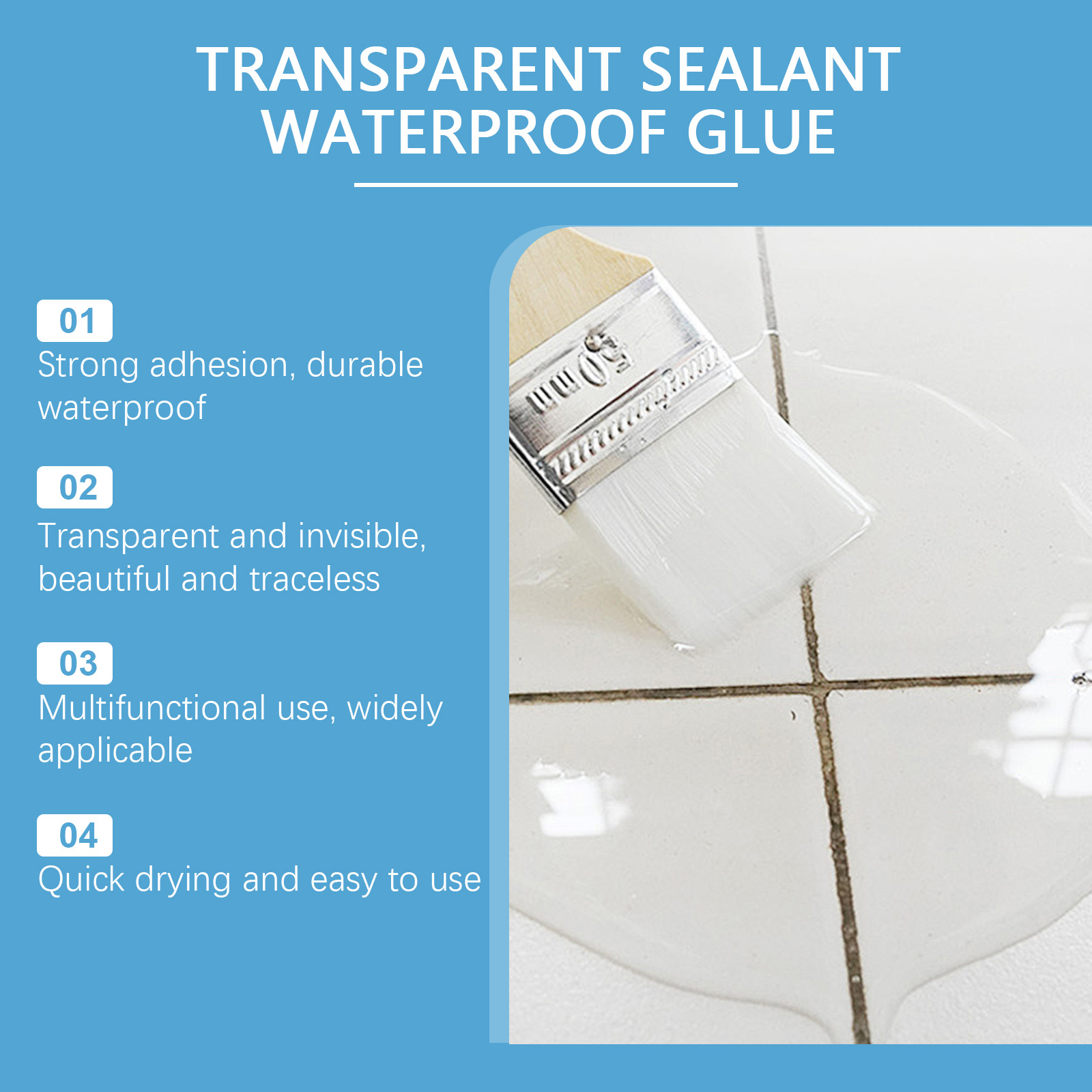 Selante transparente à prova d - Home Bathroom Wall Tiles avaliação e preço